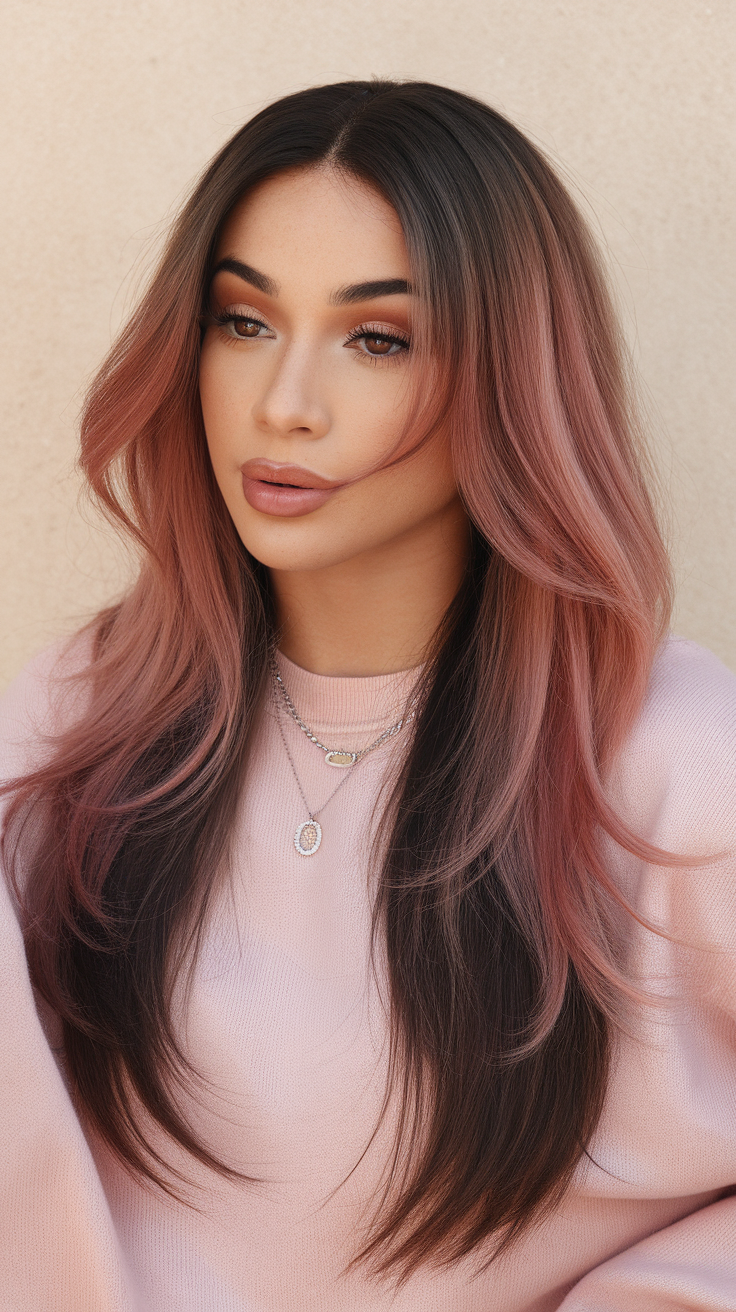 A mannequin displaying a colorful lace frontal hairstyle with long braids in pink, green, blue, and purple.